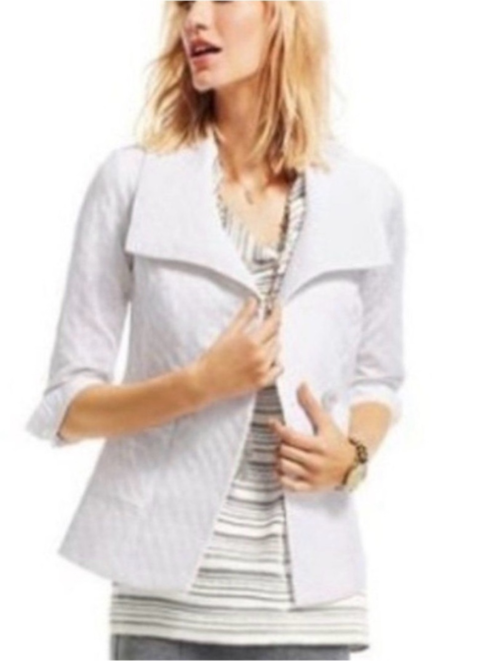 CAbi 212 White Jacket Size Medium